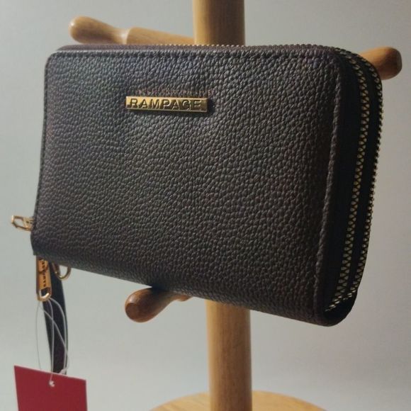 Rampage brown Leather Wallet NWT - Picture 2 of 14